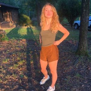 Suede shorts// Hollister size small